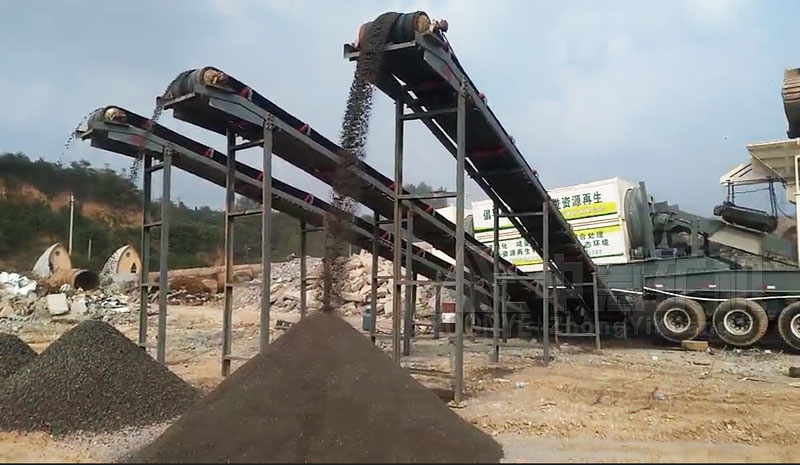 移动式建筑垃圾破碎筛分站