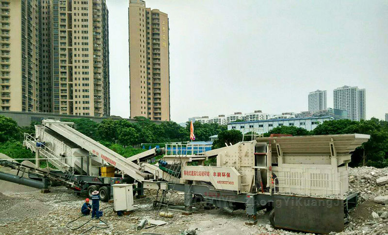 建筑垃圾破碎筛分站