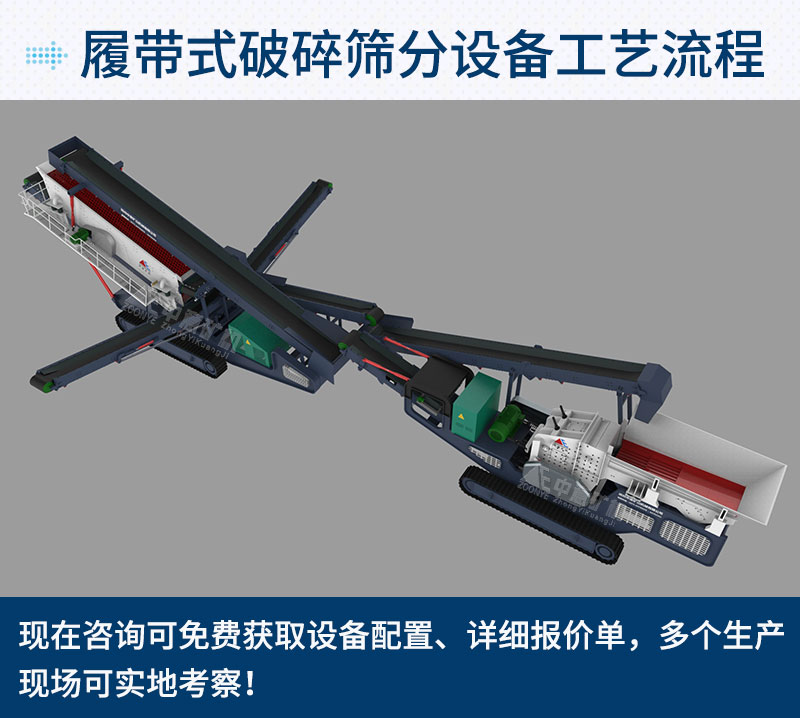 履带式破碎筛分站