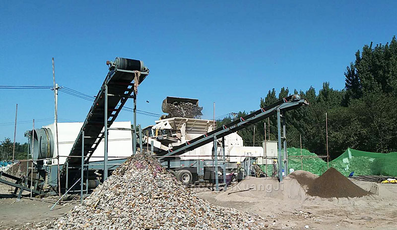 轮胎式建筑垃圾分拣设备